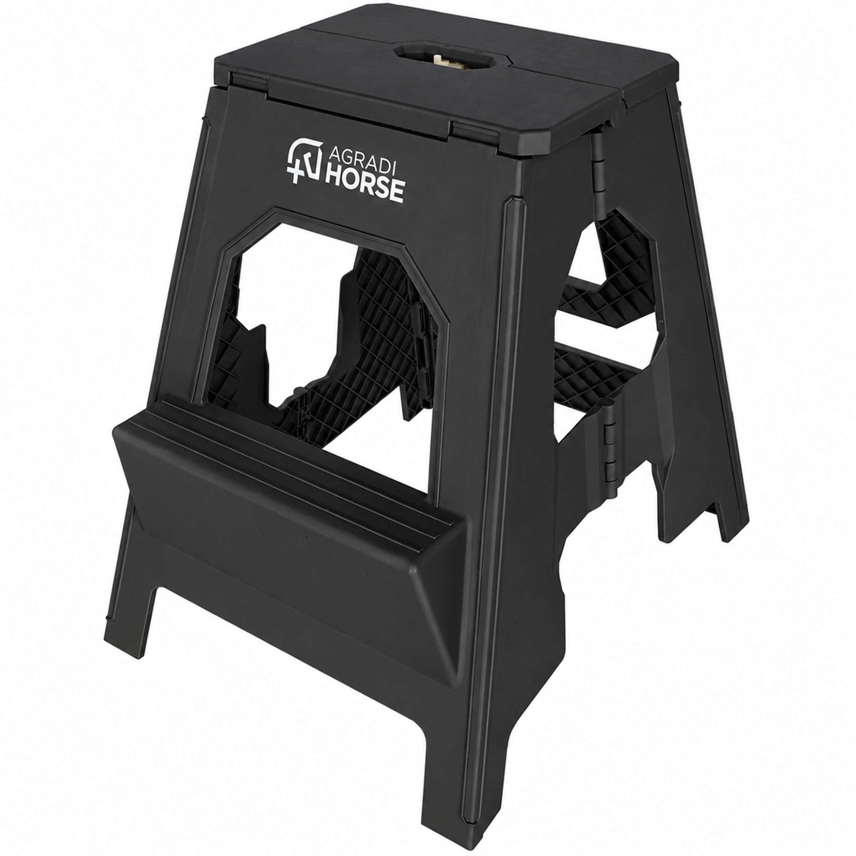 Agradi Horse Sgabello Pieghevole XH 49cm Nero