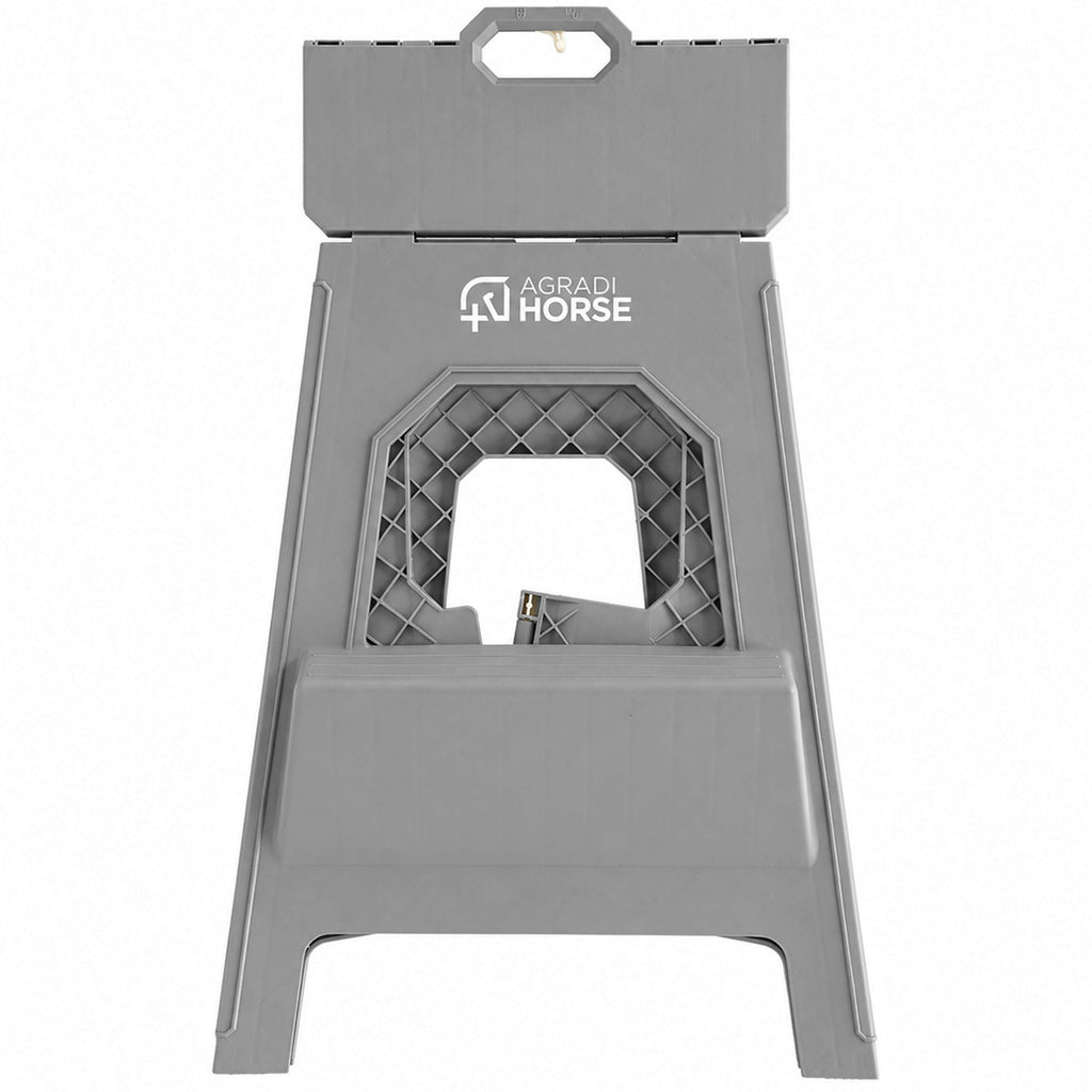 Agradi Horse Sgabello Pieghevole XH 49cm Grigio