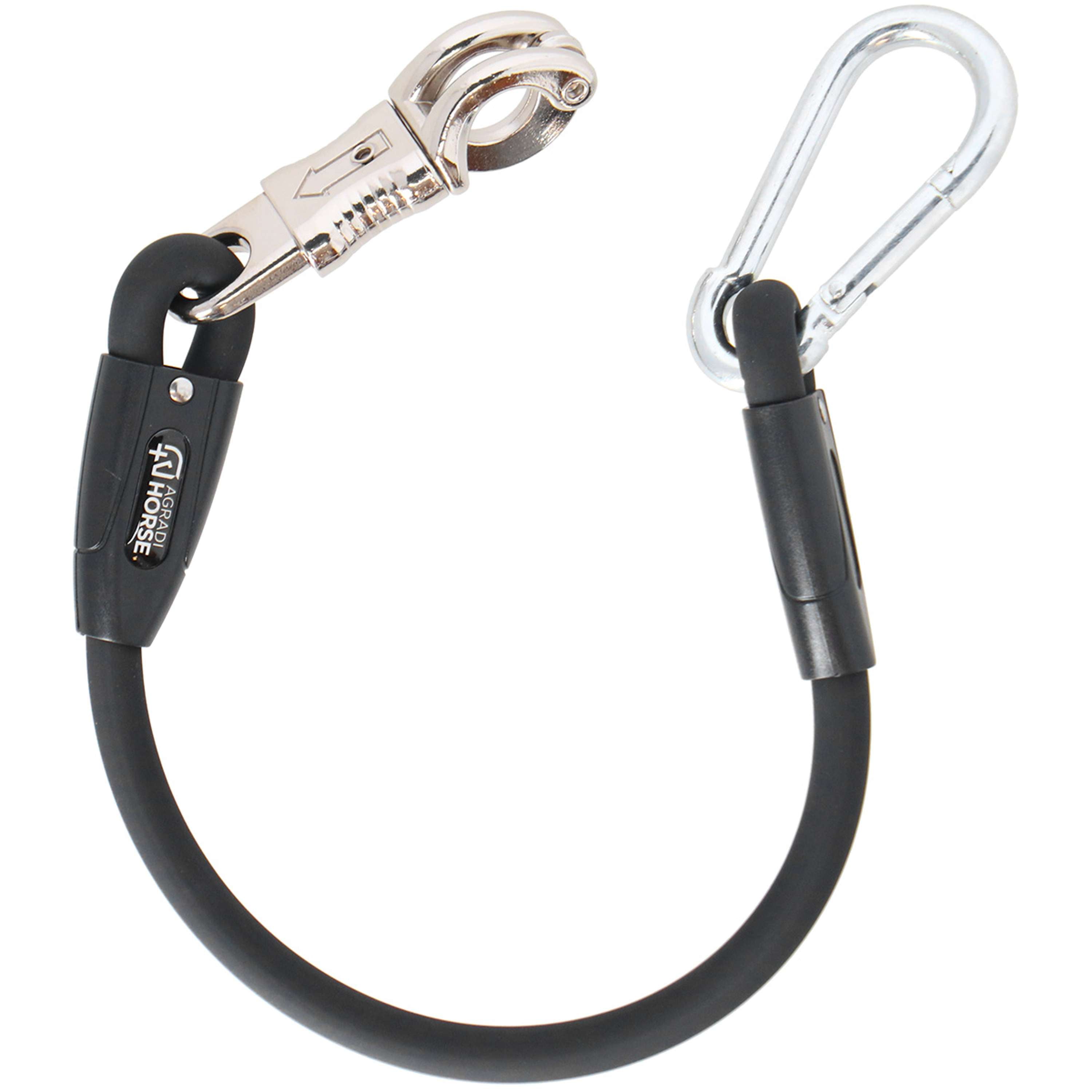 Agradi Horse Corda di fissaggio Silicone Nero