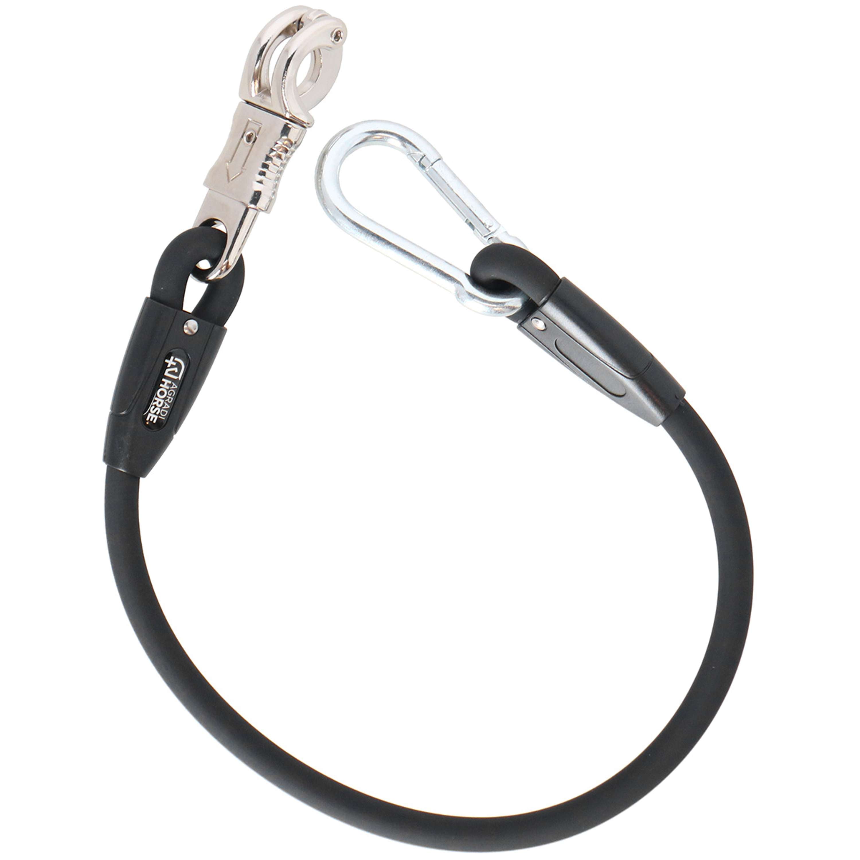 Agradi Horse Corda di fissaggio Silicone Nero