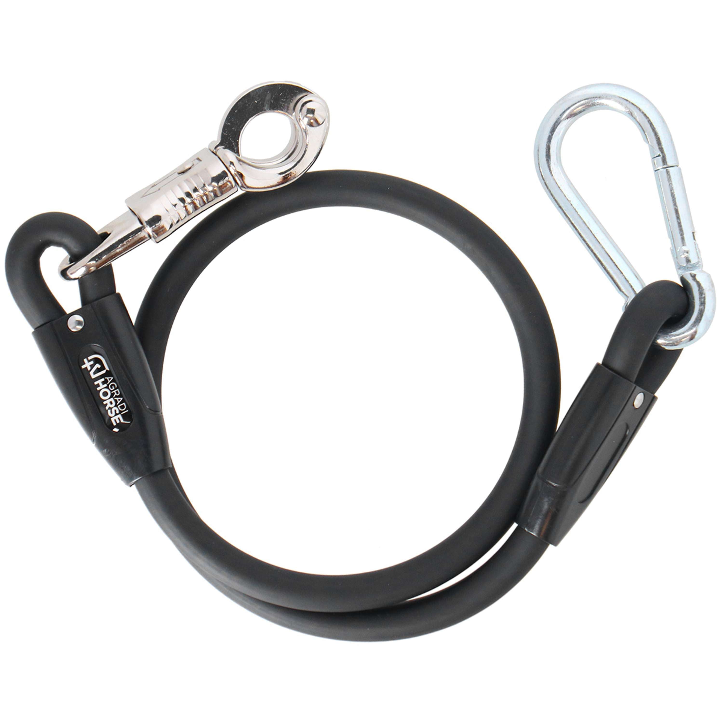 Agradi Horse Corda di fissaggio Silicone Nero