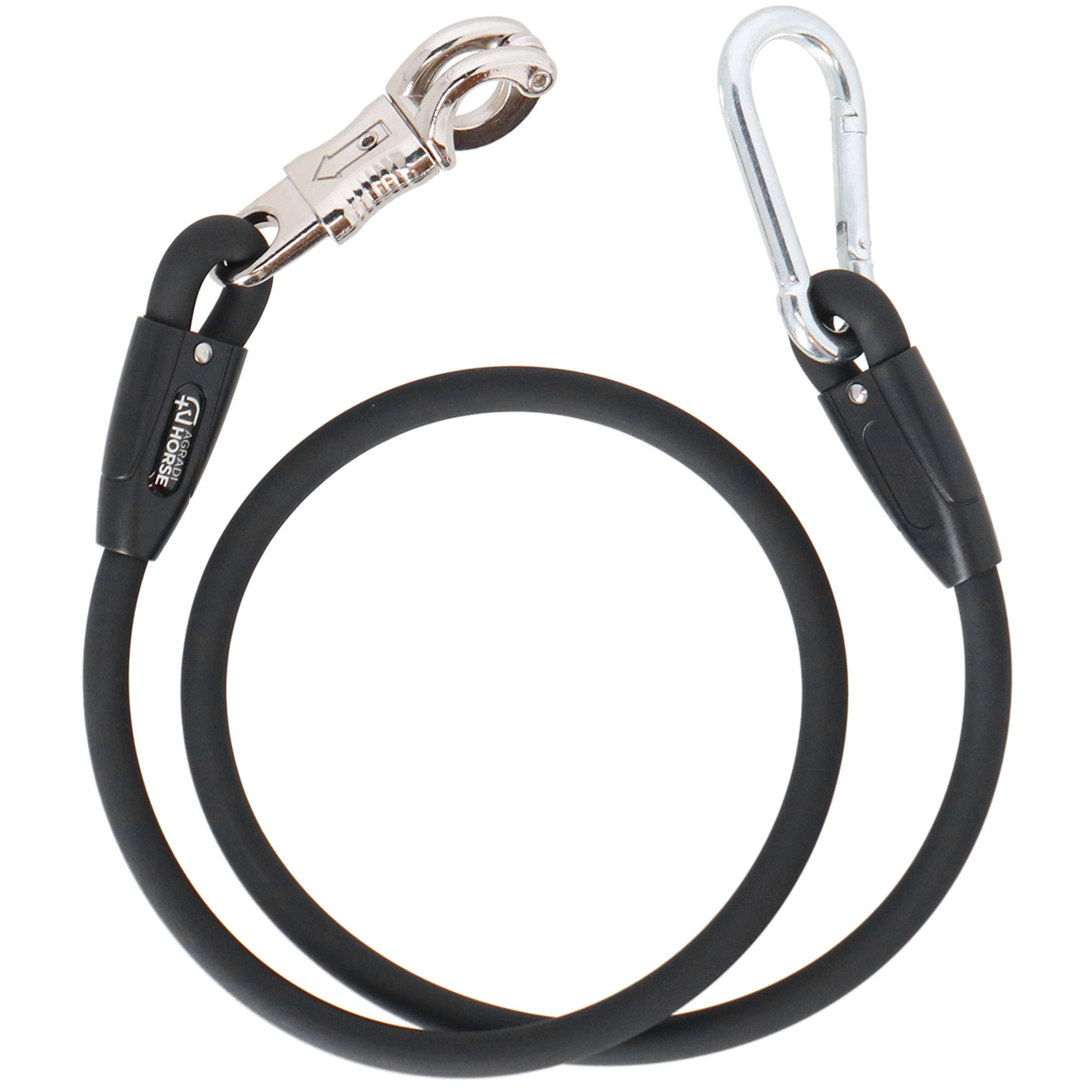 Agradi Horse Corda di fissaggio Silicone Nero