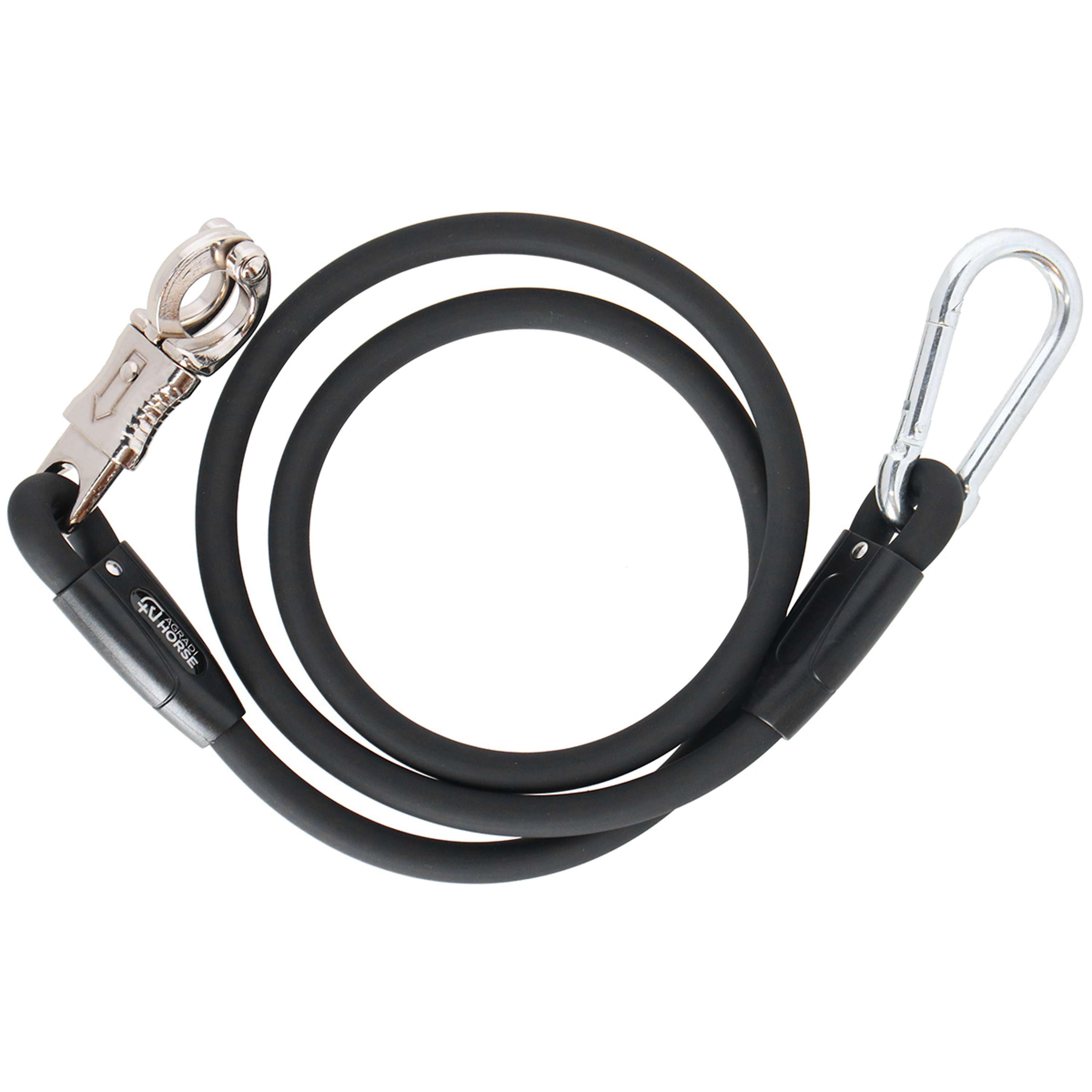 Agradi Horse Corda di fissaggio Silicone Nero