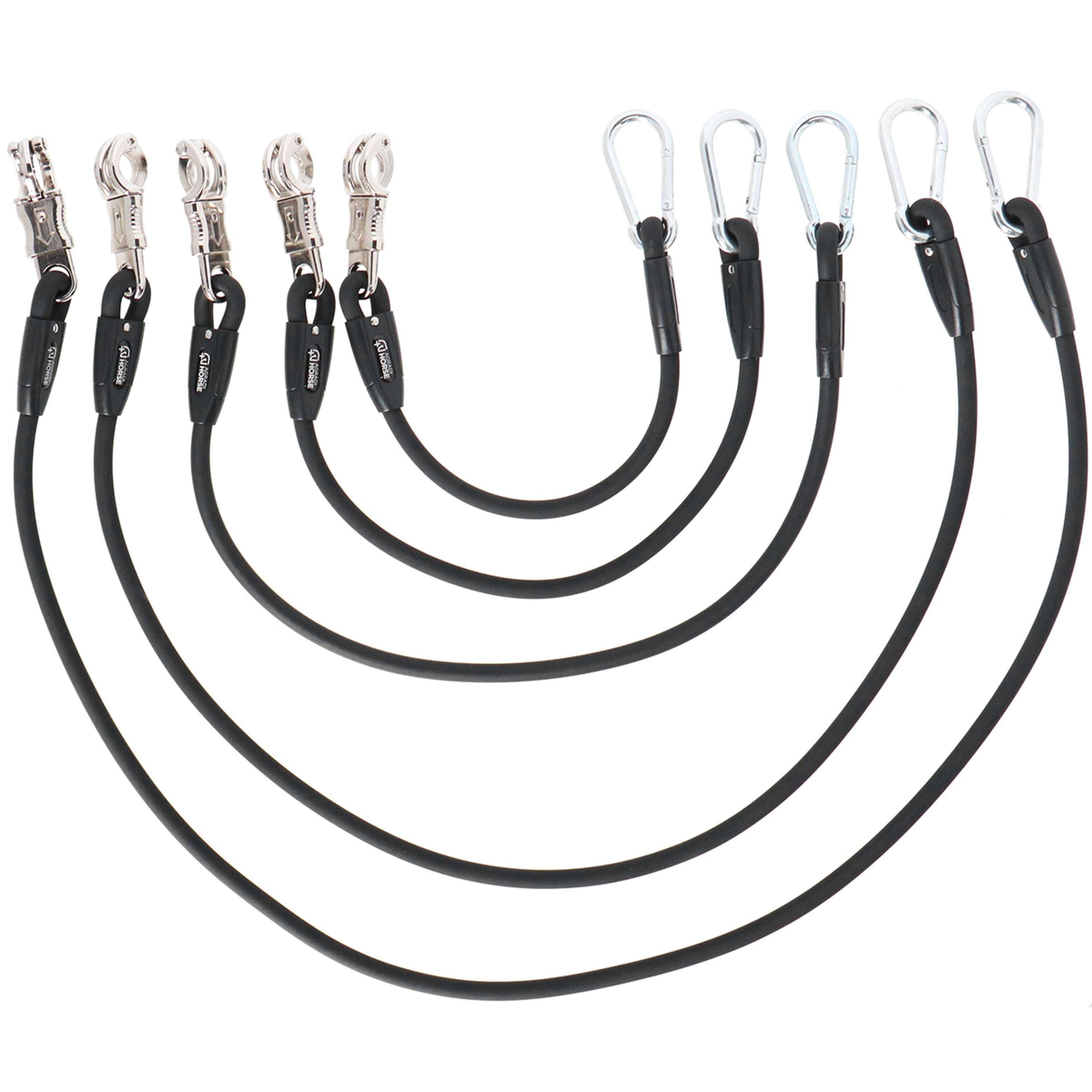 Agradi Horse Corda di fissaggio Silicone Nero