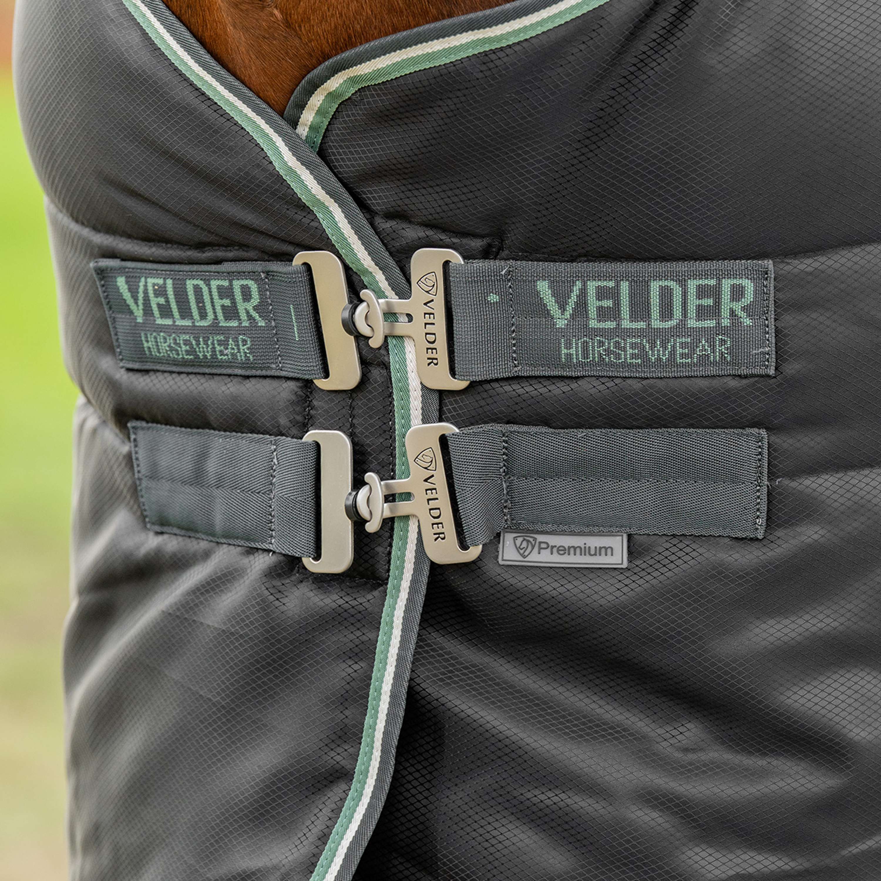 Velder Horsewear Premium Coperta da scuderia 210D Diamond Ripstop 100g Night Forest