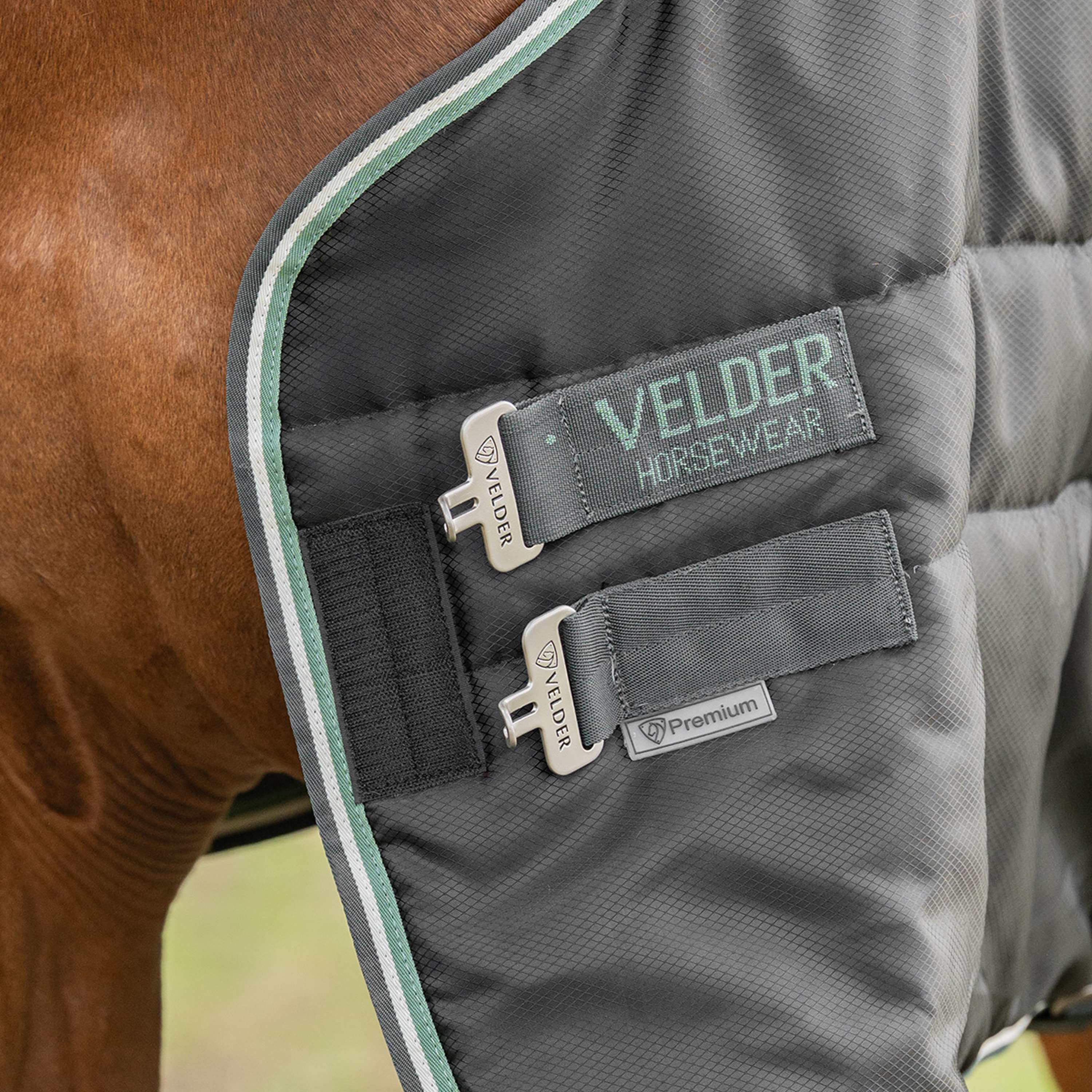 Velder Horsewear Premium Coperta da scuderia 210D Diamond Ripstop 100g Night Forest