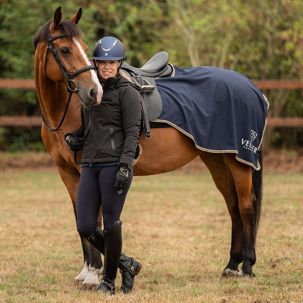 Velder Horsewear Essentials Coperta da esercizio Navy/Dune
