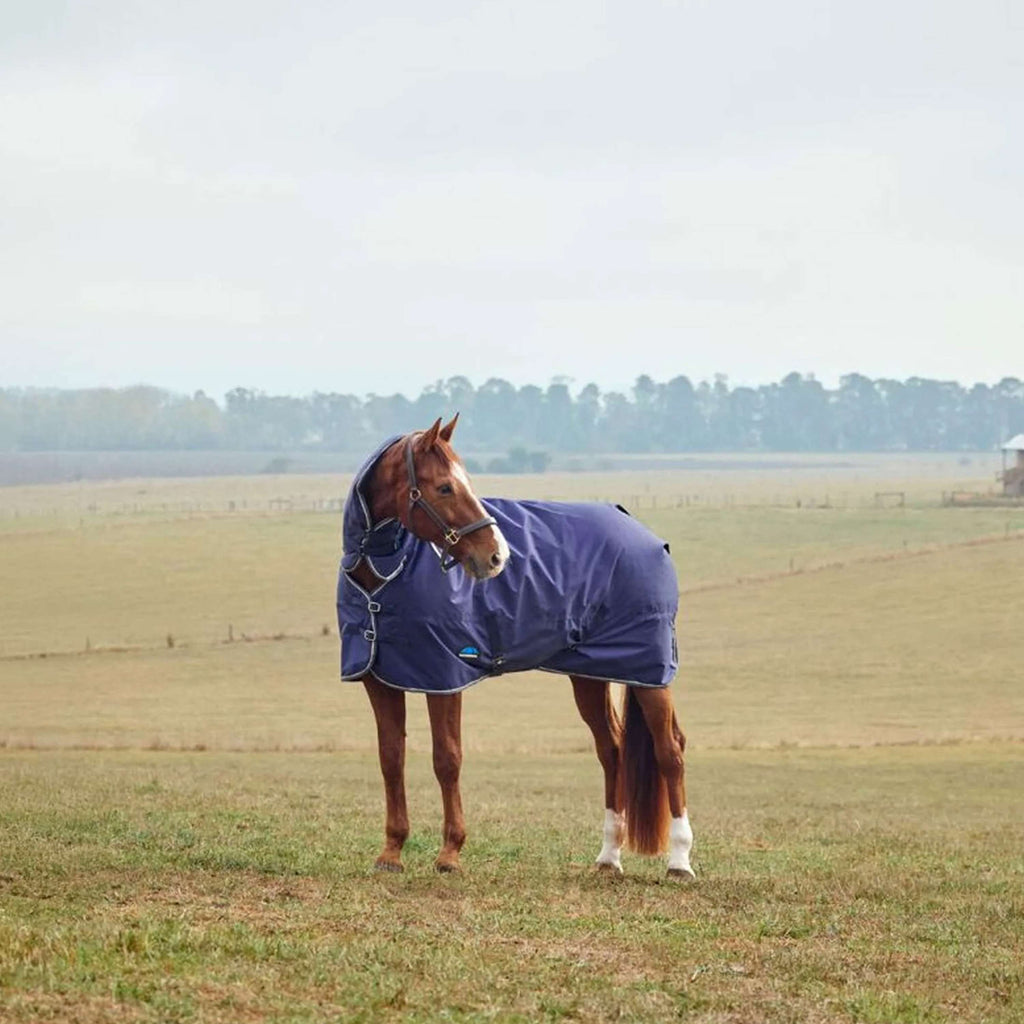 WeatherBeeta ComFiTec Tyro Turnout Combo Neck 50 g Blu marino/Carbone