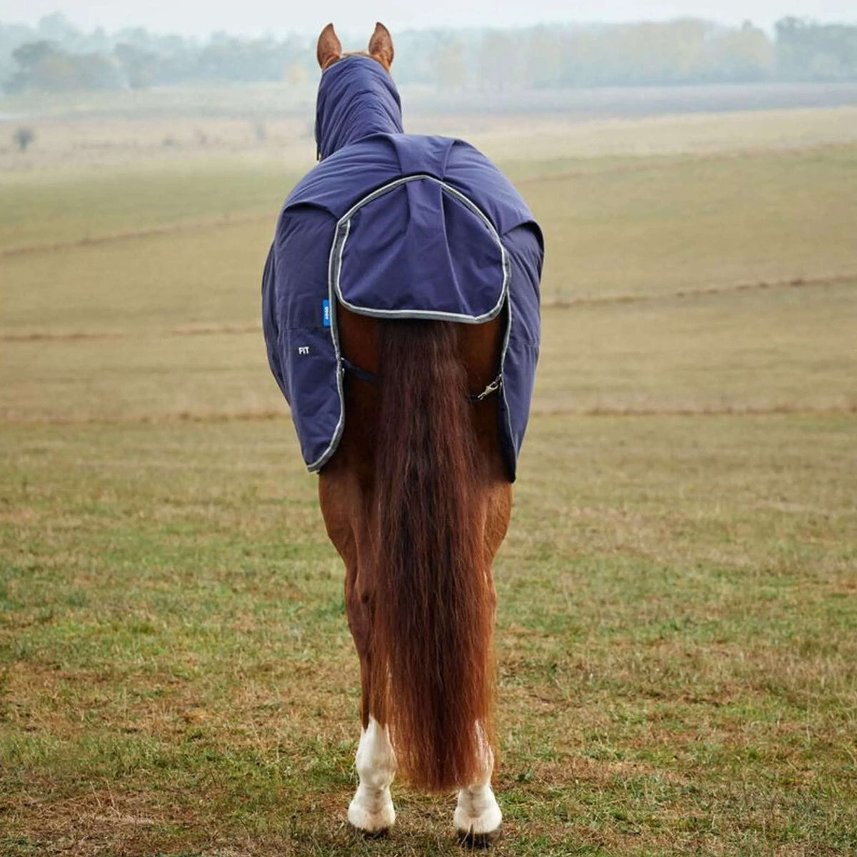 WeatherBeeta ComFiTec Tyro Turnout Combo Neck 50 g Blu marino/Carbone