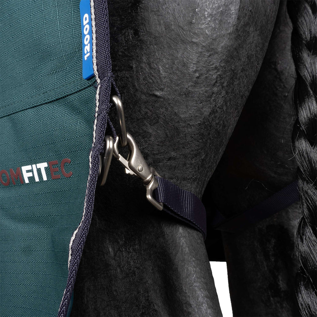 WeatherBeeta ComFiTec Plus Dynamic Turnout Detach-A-Neck 100g Forest Green/Navy