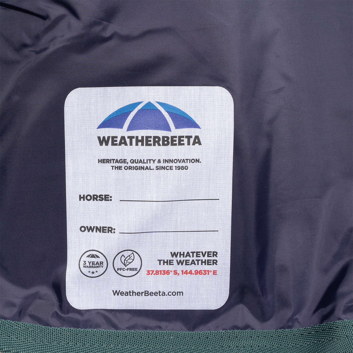 WeatherBeeta ComFiTec Plus Dynamic Turnout Detach-A-Neck 220 g Navy/Forest Green