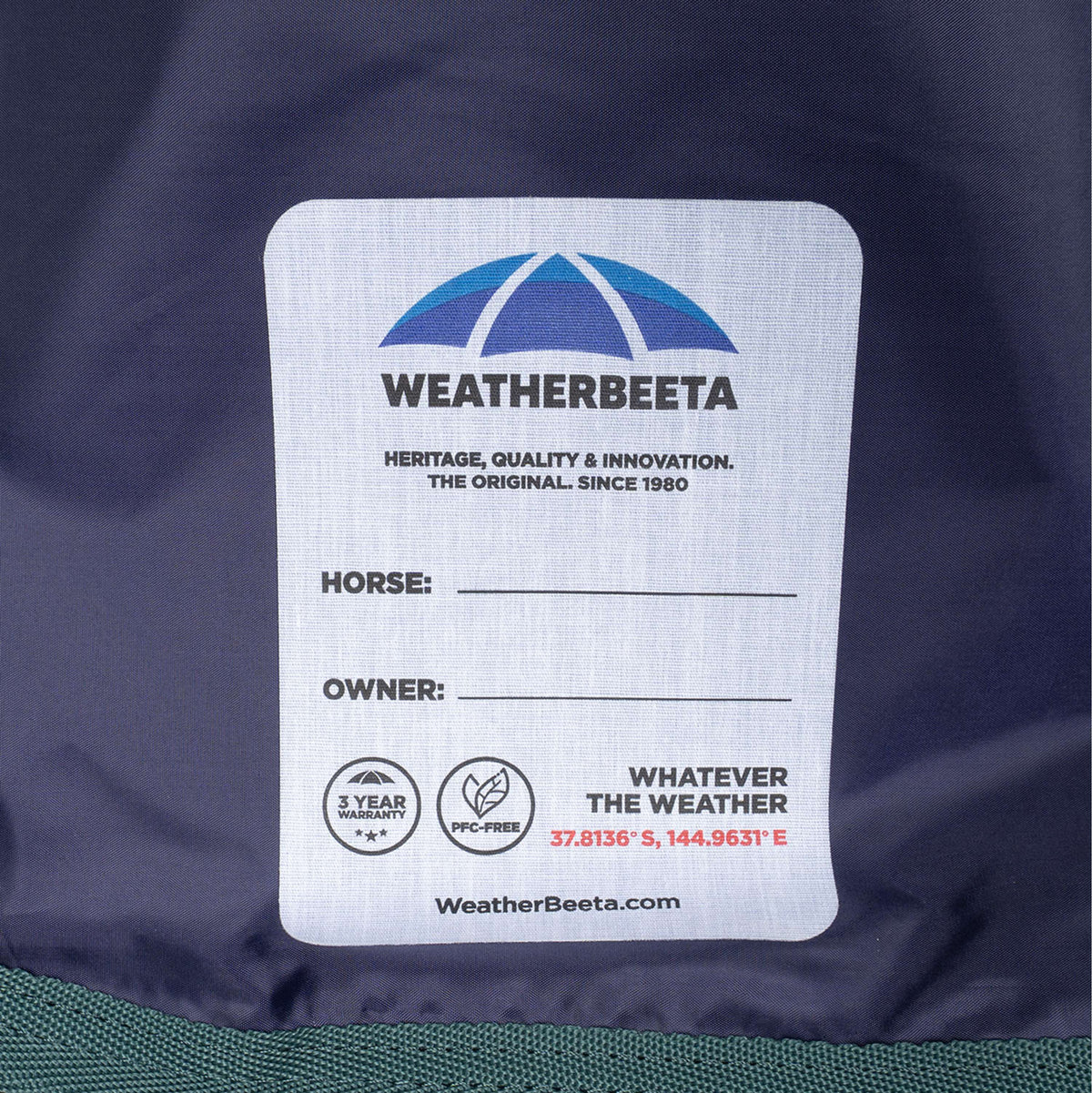 WeatherBeeta ComFiTec Plus Dynamic Turnout High Neck 220 g Navy/Forest Green