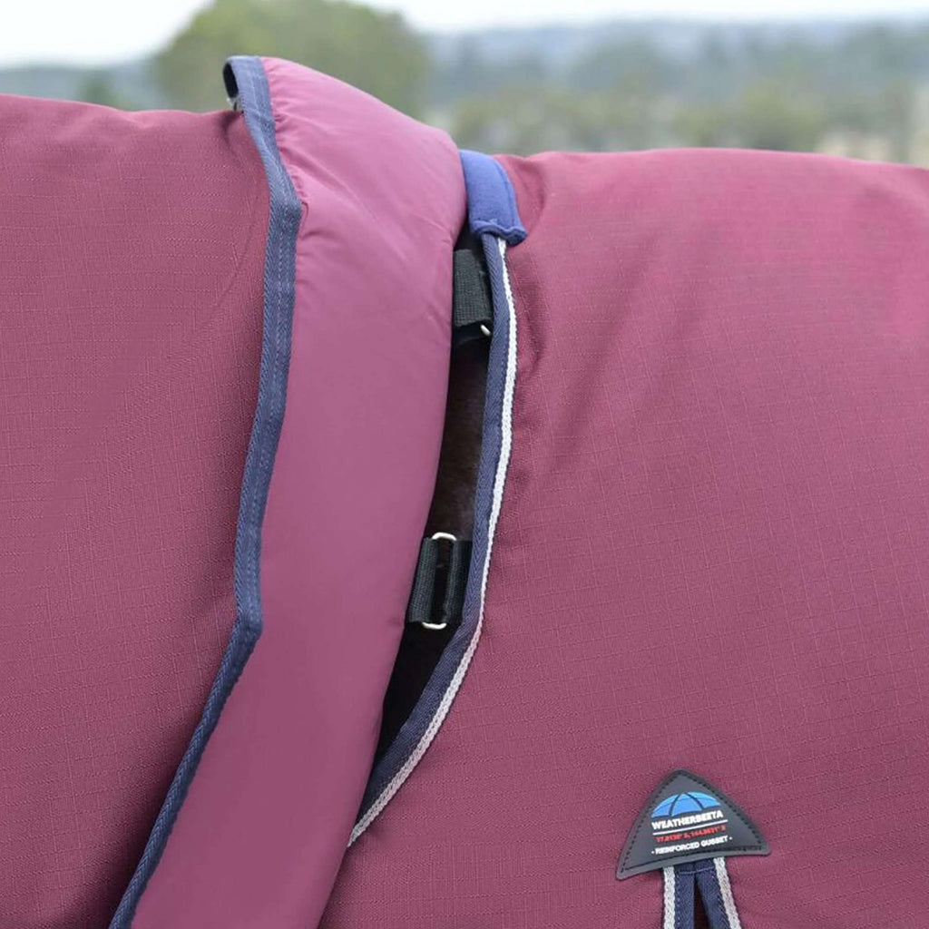 WeatherBeeta ComFiTec Essential Turnout Detach-A-Neck 50 g Borgogna/Marina