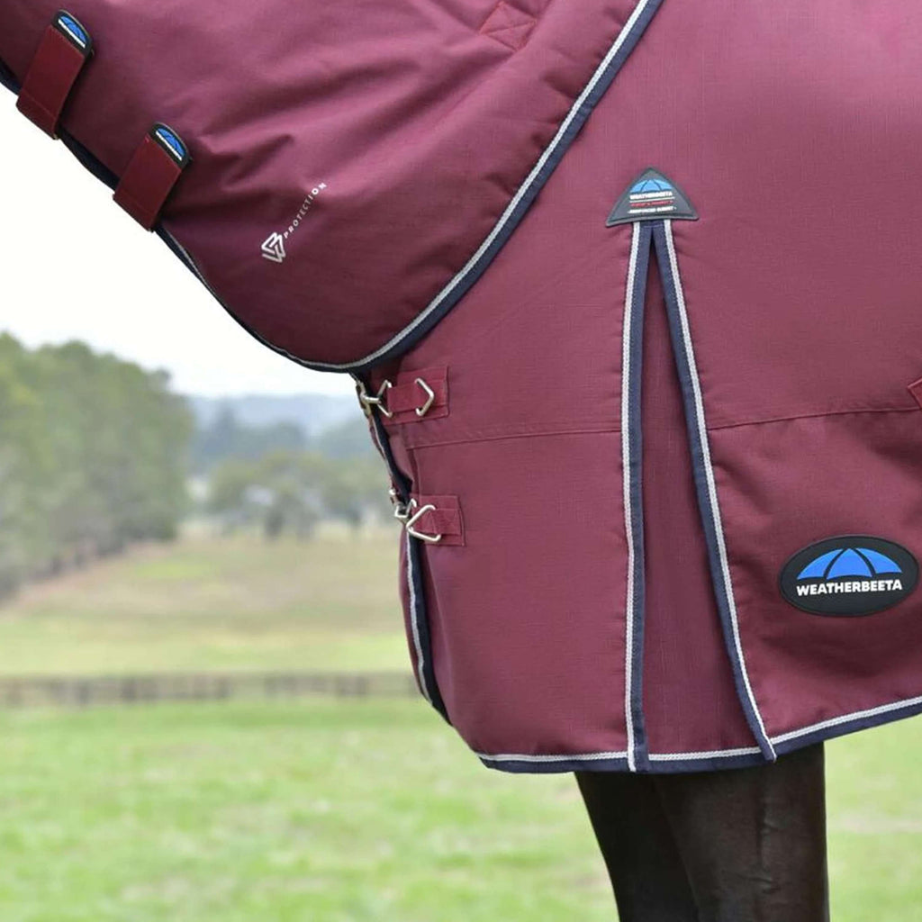WeatherBeeta ComFiTec Essential Turnout Detach-A-Neck 50 g Borgogna/Marina