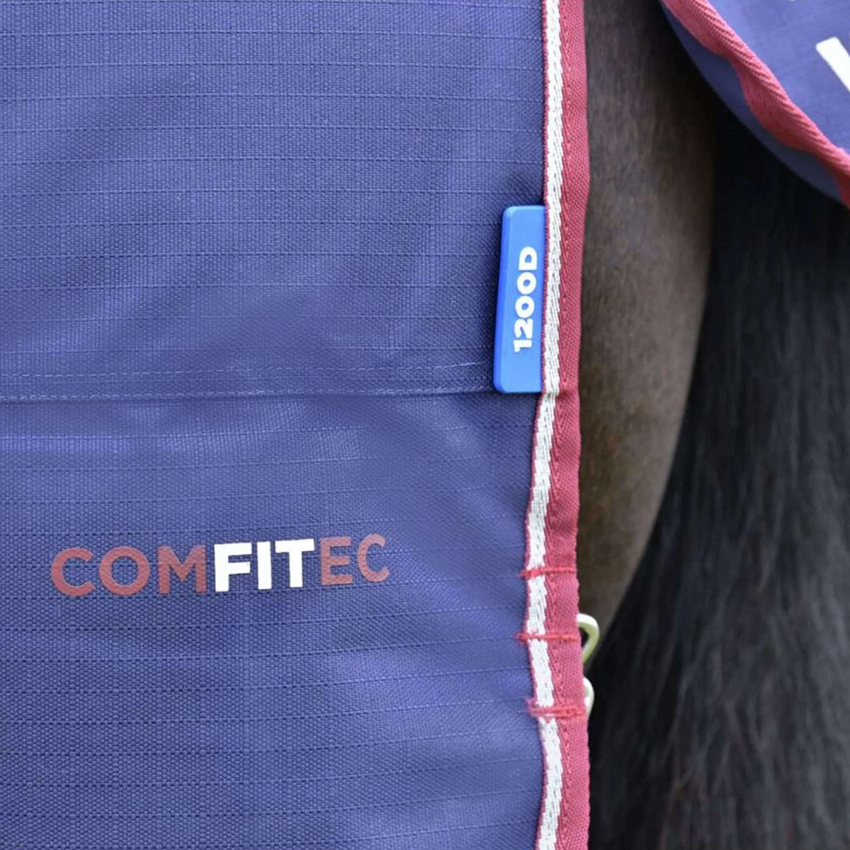 WeatherBeeta ComFiTec Essential Turnout Detach-A-Neck 50 g Navy/Burgundy