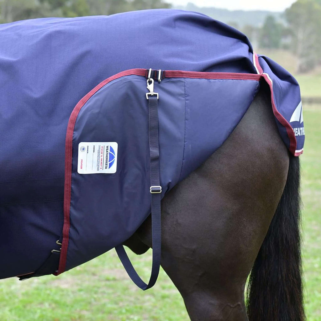 WeatherBeeta ComFiTec Essential Turnout Detach-A-Neck 50 g Navy/Burgundy