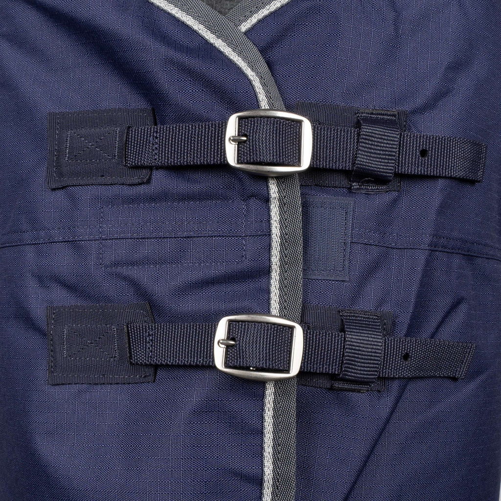 WeatherBeeta ComFiTec Tyro Turnout Standard Neck 50 g Blu marino/Carbone