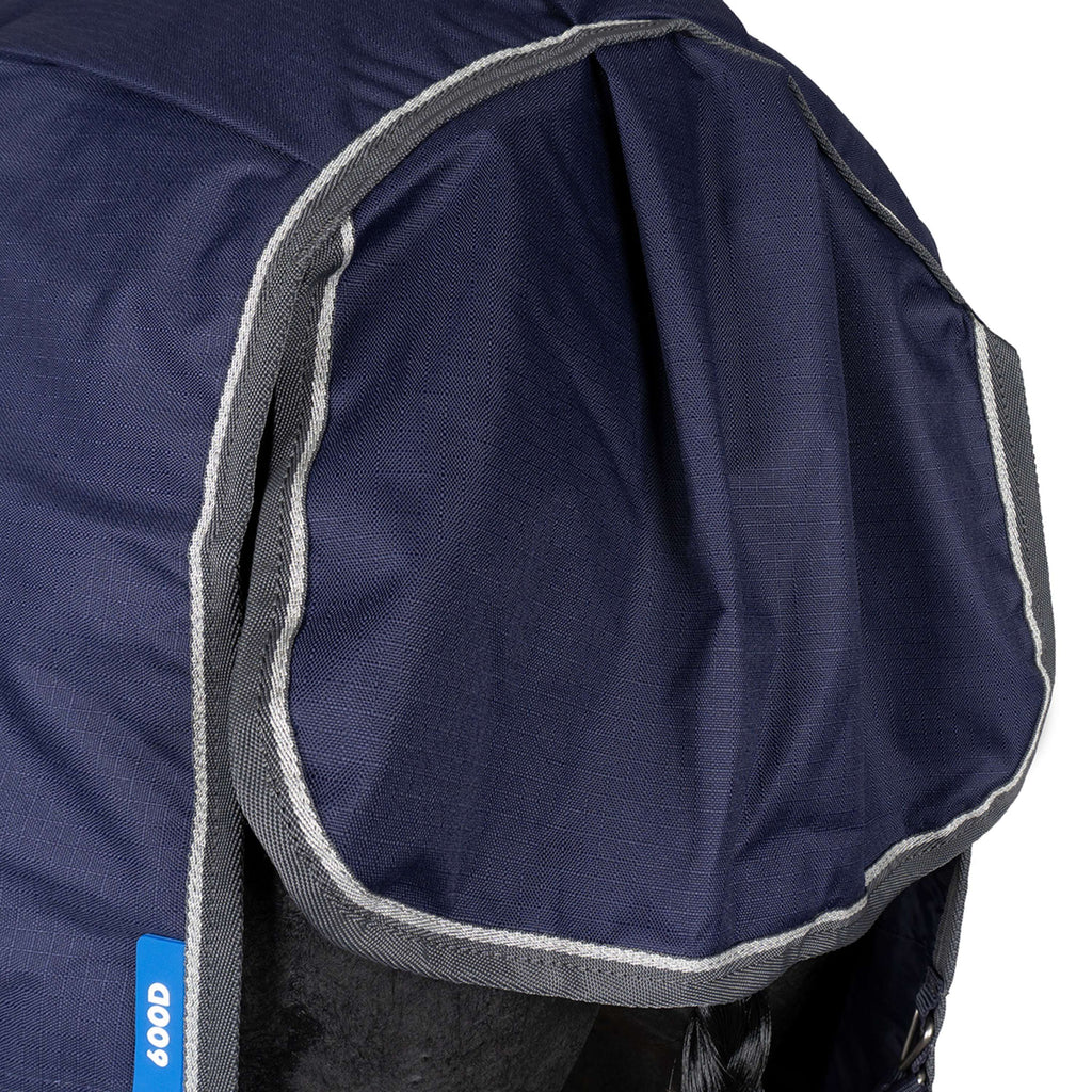 WeatherBeeta ComFiTec Tyro Turnout Standard Neck 50 g Blu marino/Carbone