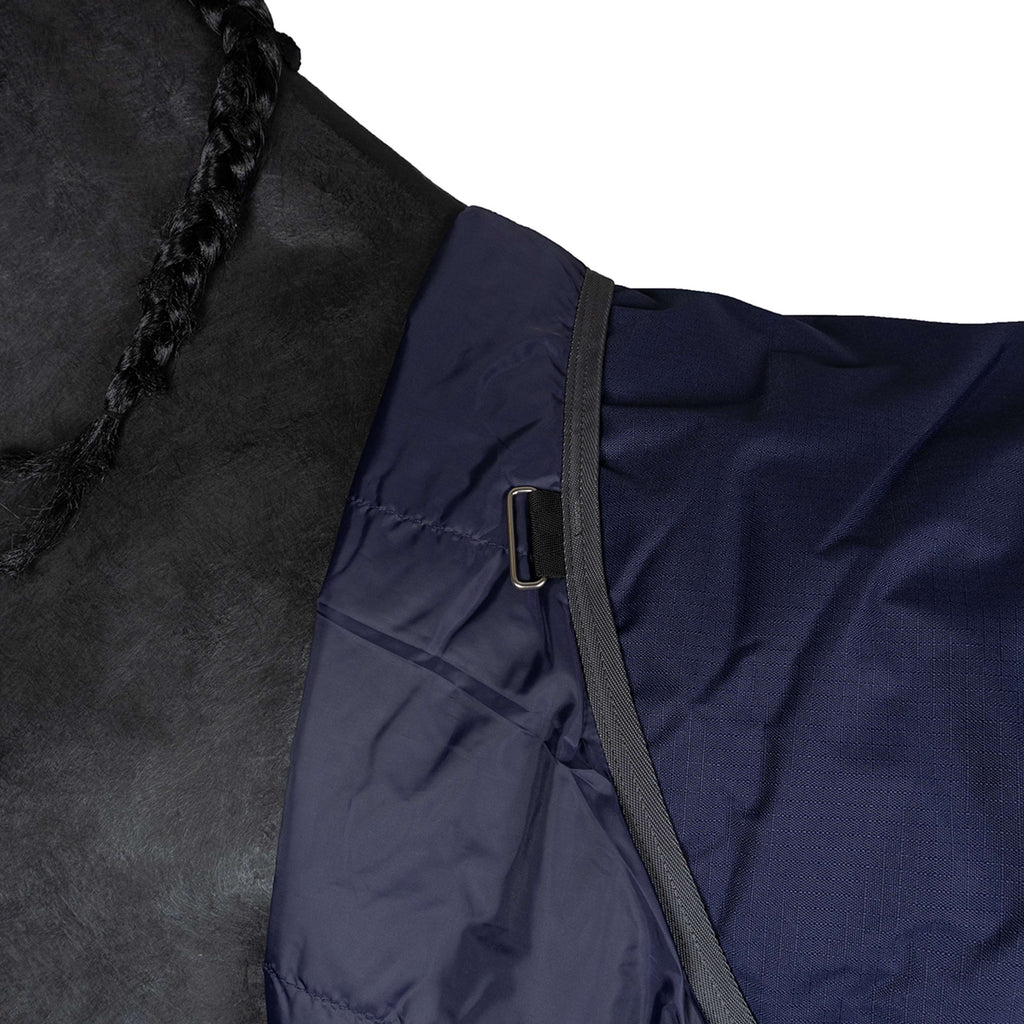 WeatherBeeta ComFiTec Tyro Turnout Standard Neck 50 g Blu marino/Carbone