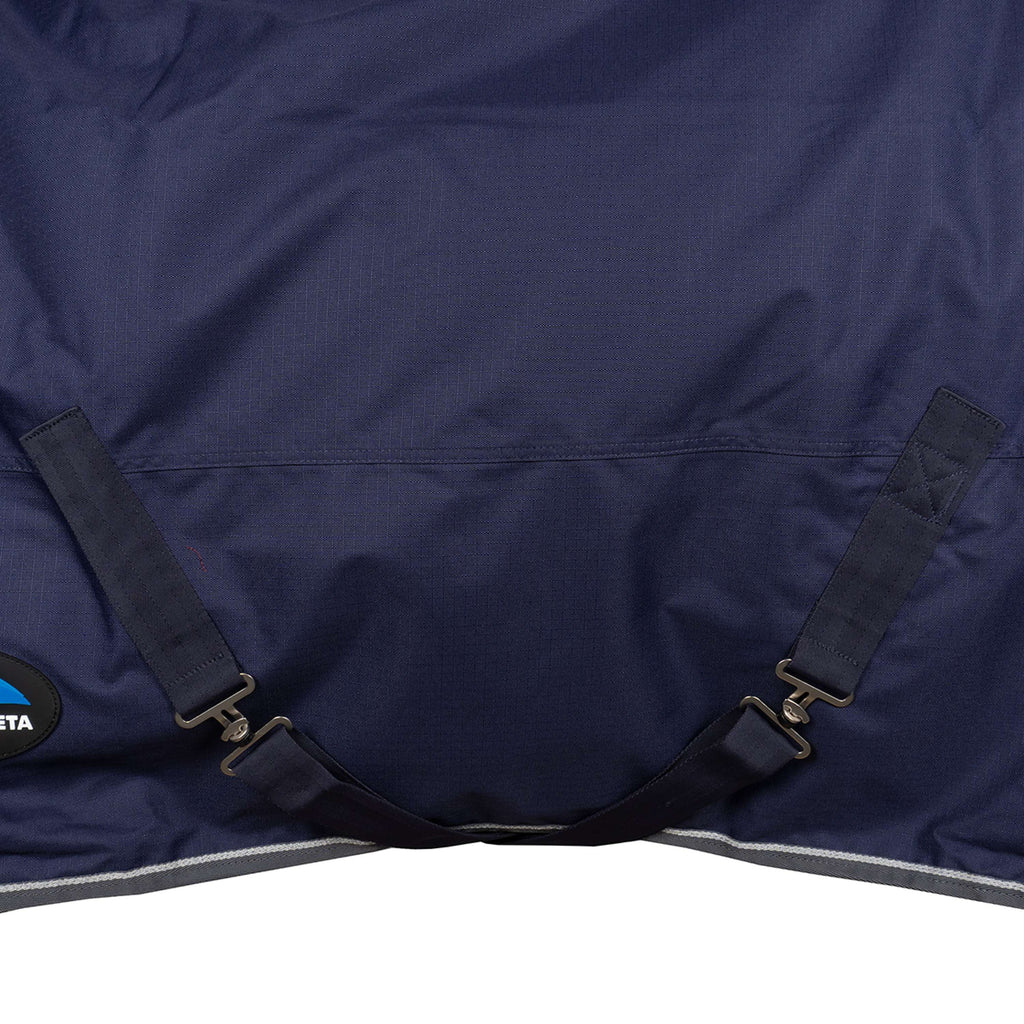 WeatherBeeta ComFiTec Tyro Turnout Standard Neck 50 g Blu marino/Carbone