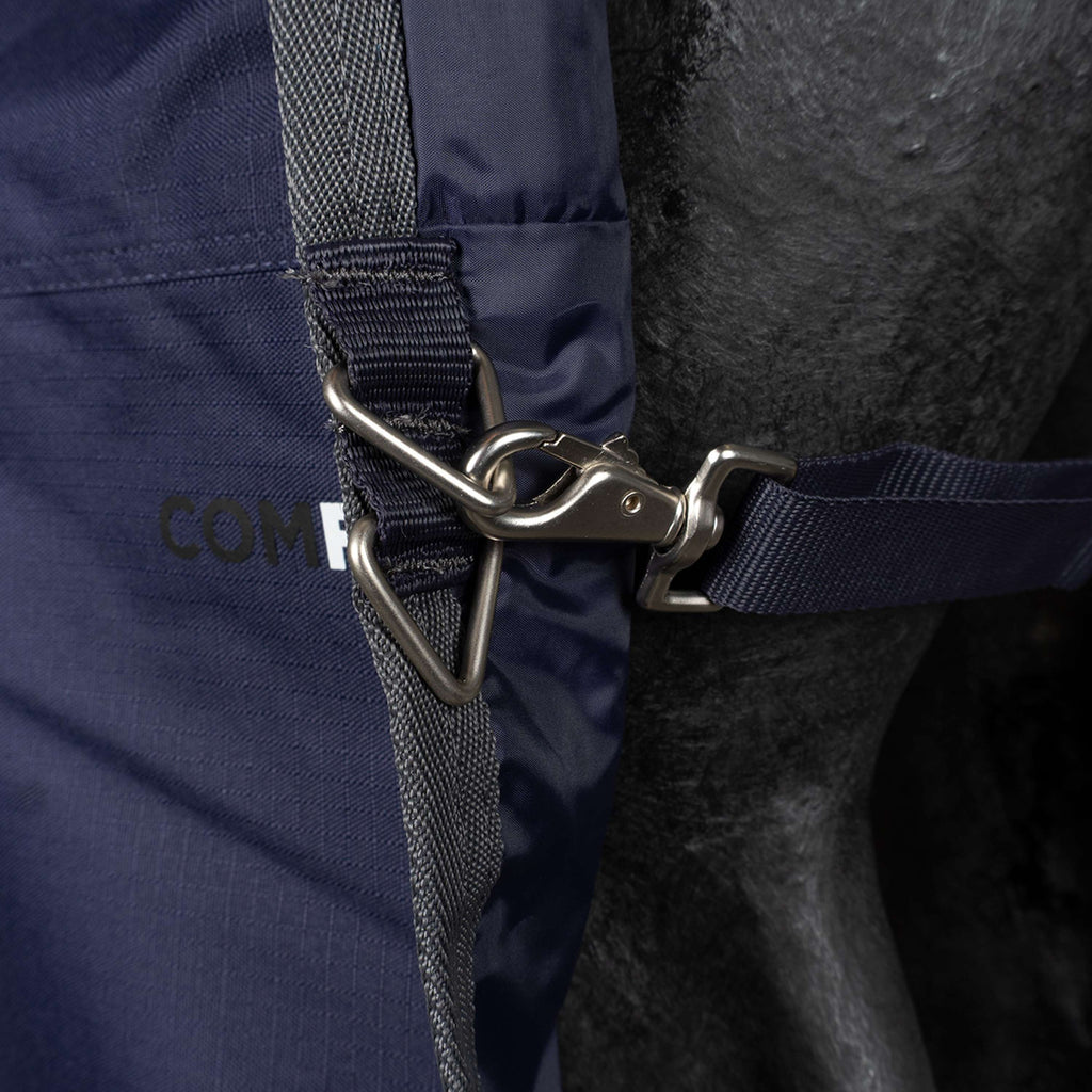 WeatherBeeta ComFiTec Tyro Turnout Standard Neck 50 g Blu marino/Carbone