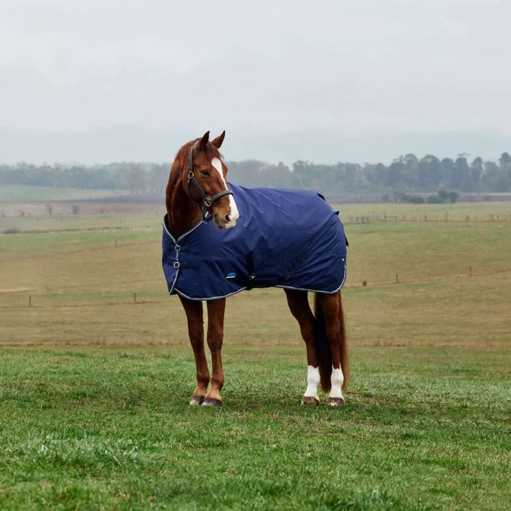 WeatherBeeta ComFiTec Tyro Turnout Standard Neck 50 g Blu marino/Carbone