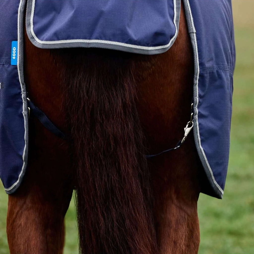 WeatherBeeta ComFiTec Tyro Turnout Standard Neck 50 g Blu marino/Carbone