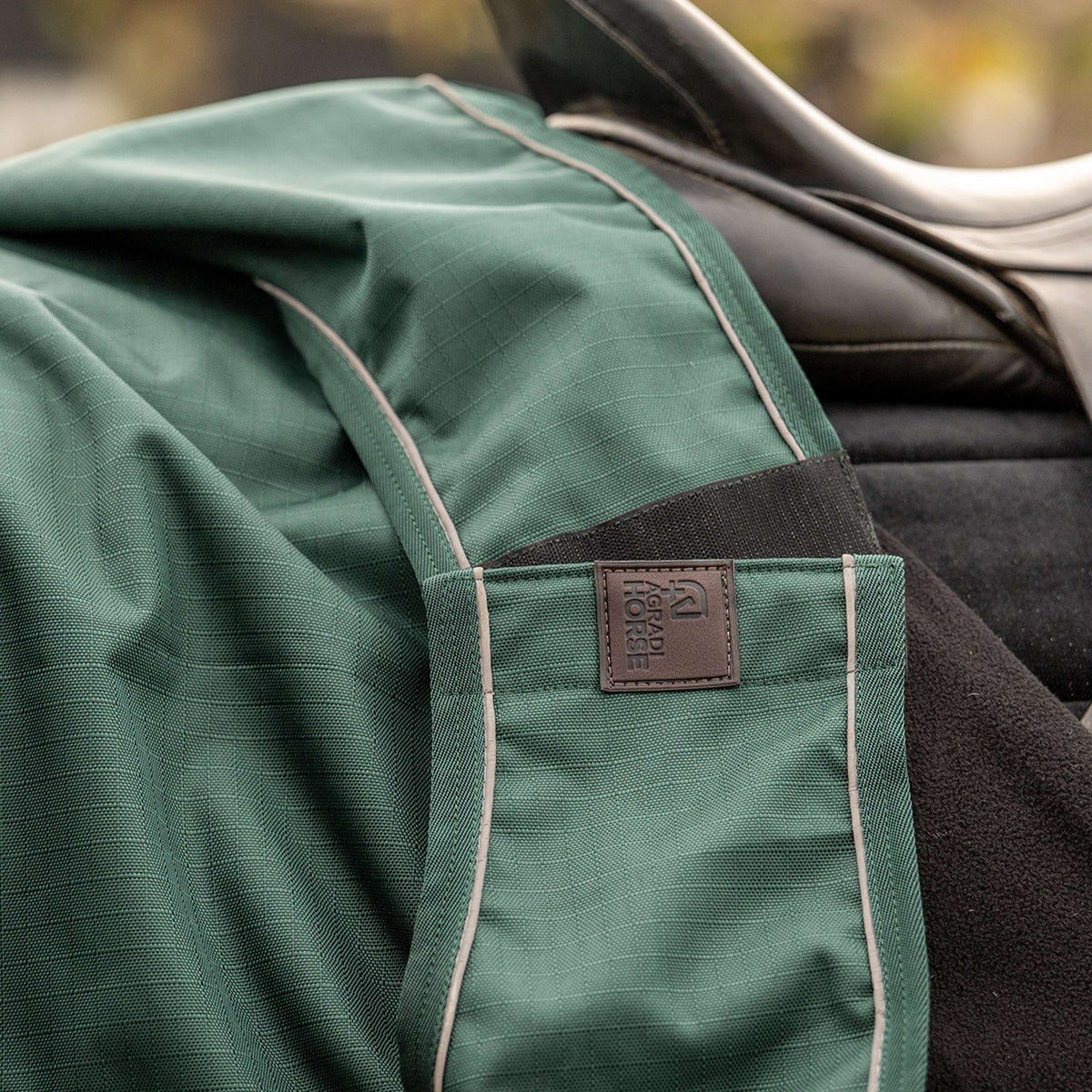 Agradi Horse Coperta da esercizio 1200D Bordo Riflettente Verde