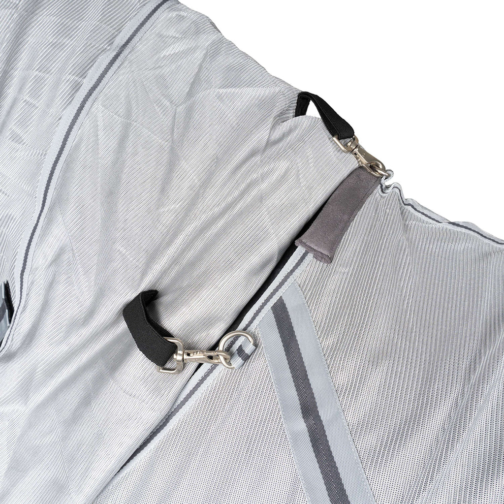 Waldhausen Coperta Antimosche Protect con Collo Staccabile Grigio argento/Grigio