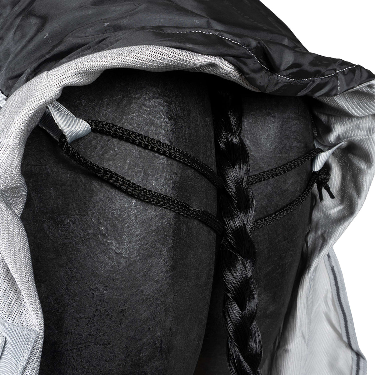 Waldhausen Coperta Antimosche Protect con Collo Staccabile Grigio argento/Grigio