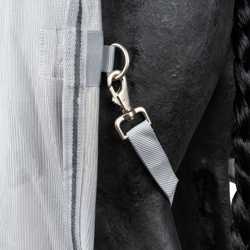 Waldhausen Coperta Antimosche Protect con Collo Staccabile Grigio argento/Grigio