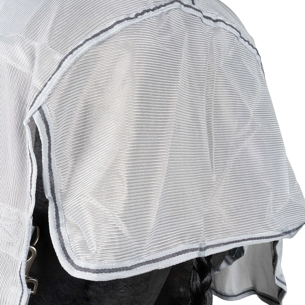Waldhausen Coperta Antimosche Protect con Collo Staccabile Grigio argento/Grigio