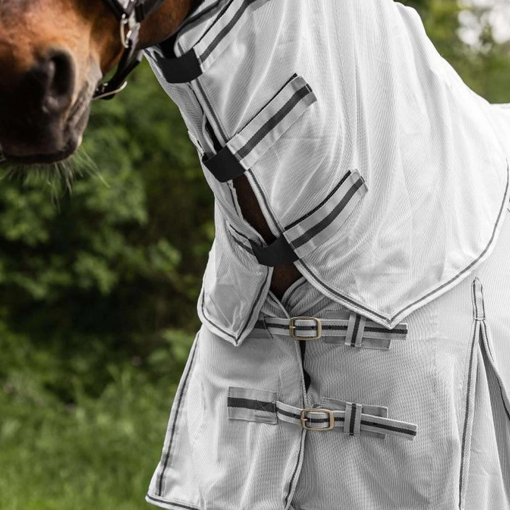 Waldhausen Coperta Antimosche Protect con Collo Staccabile Grigio argento/Grigio