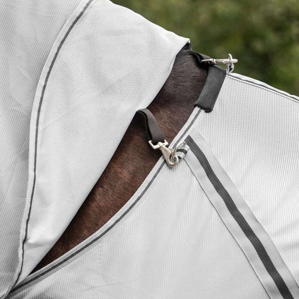 Waldhausen Coperta Antimosche Protect con Collo Staccabile Grigio argento/Grigio