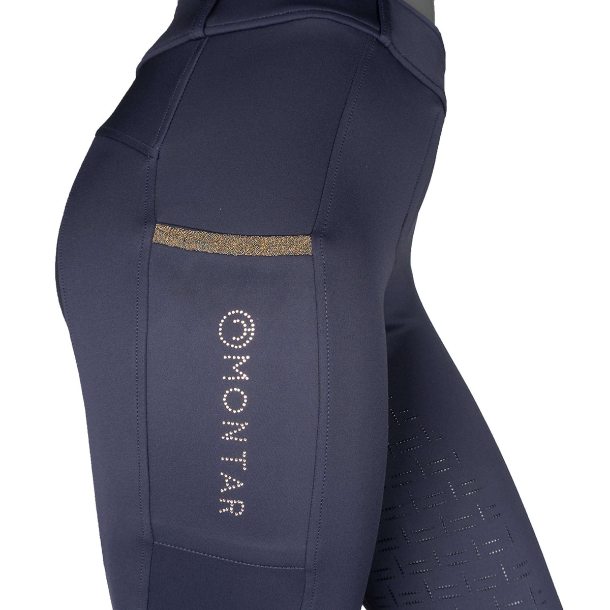 Montar Leggings da Equitazione MoGlenda Full Grip Navy