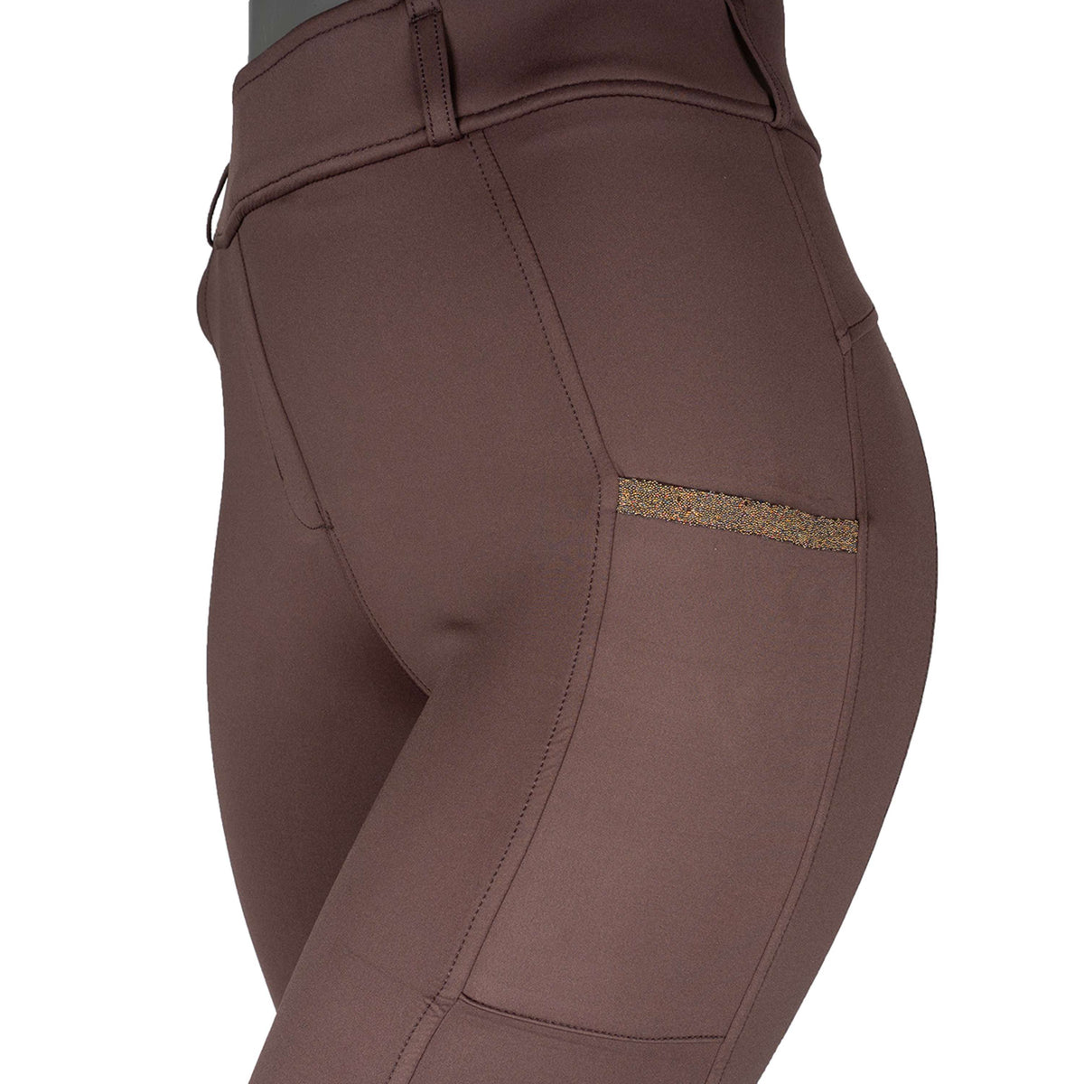 Montar Leggings da Equitazione MoGlenda Full Grip Marrone
