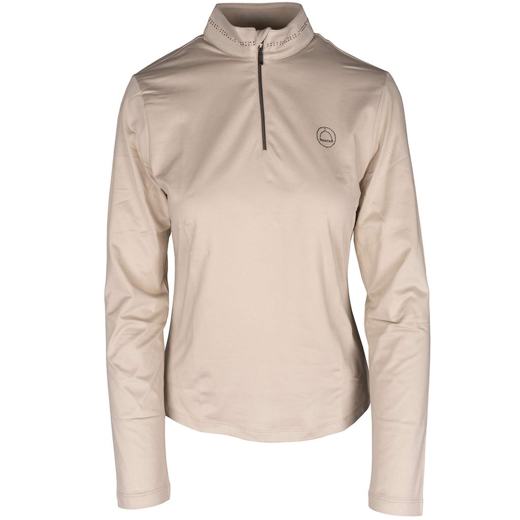Montar Maglia a Maniche Lunghe MoEllinor Grey Beige