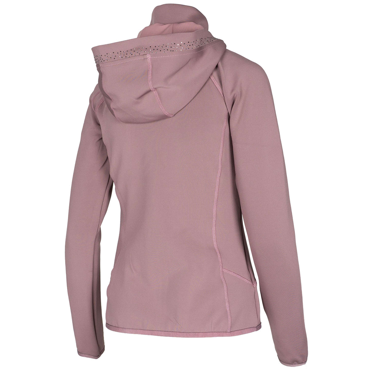 Montar Felpa con cappuccio e zip MoEmilia Dusty Rose