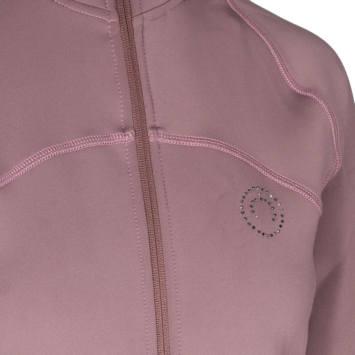 Montar Felpa con cappuccio e zip MoEmilia Dusty Rose