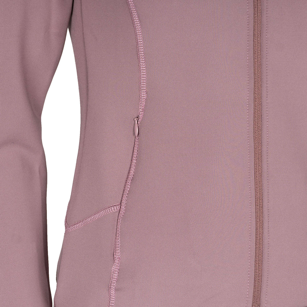 Montar Felpa con cappuccio e zip MoEmilia Dusty Rose