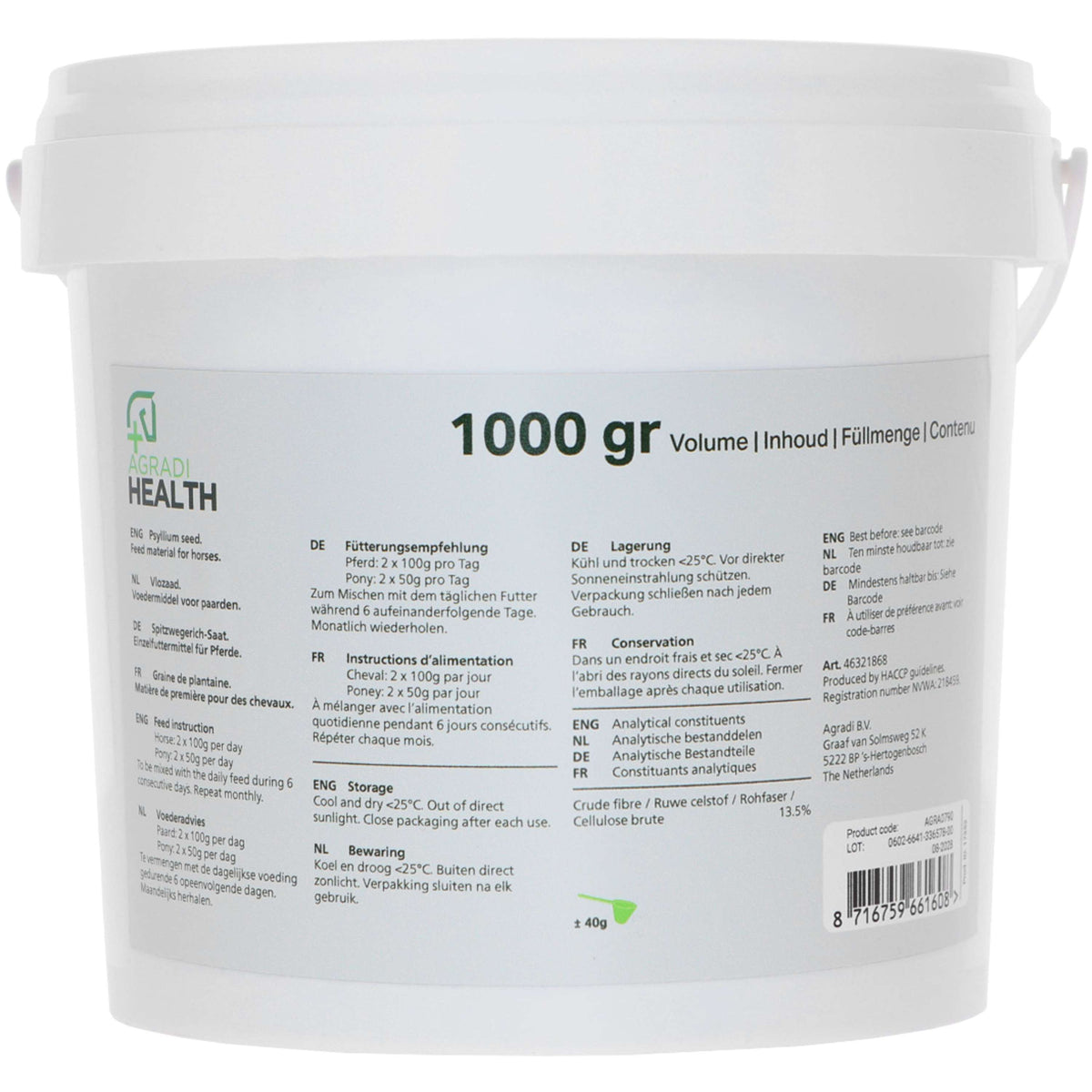 Agradi Health Buccia di psillio