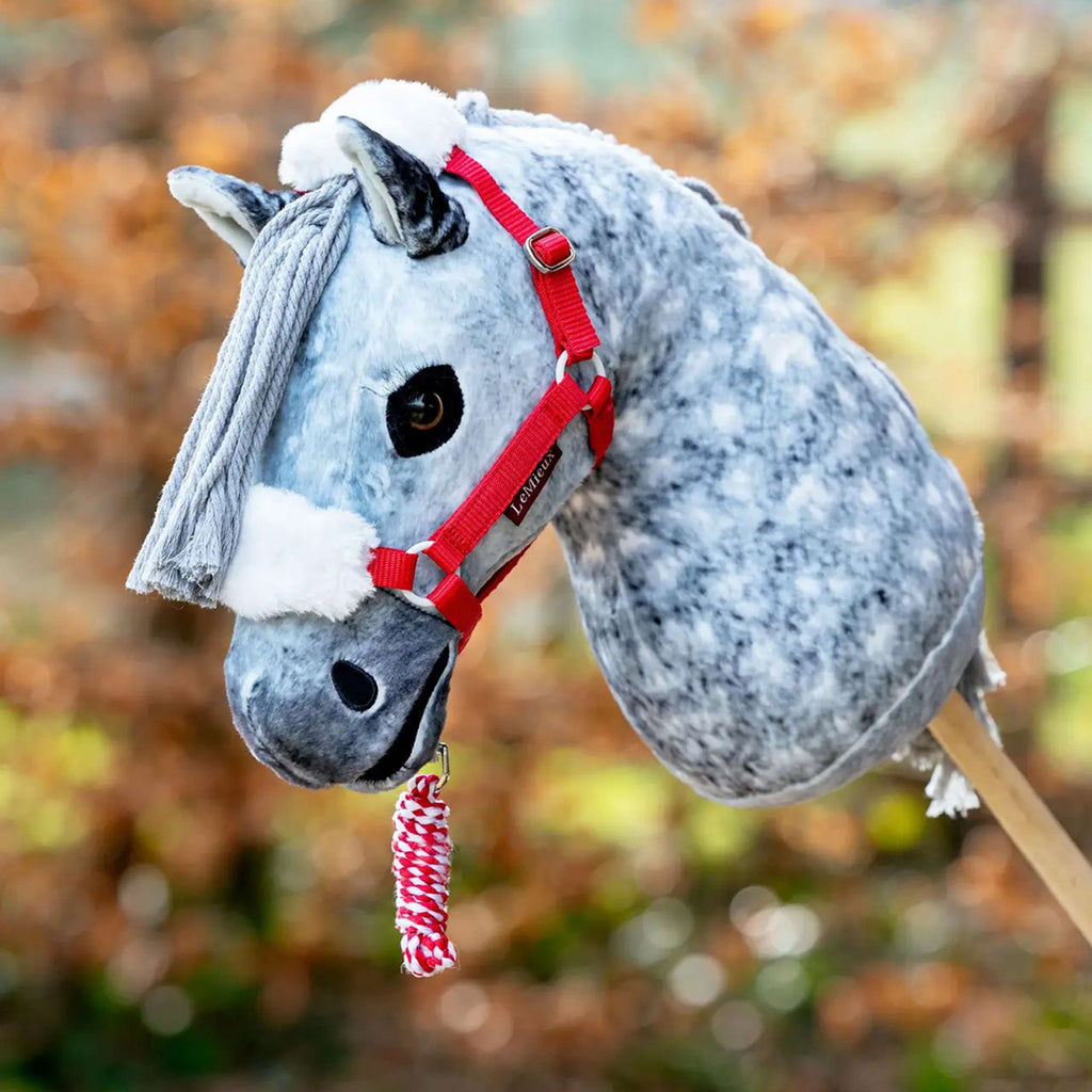 LeMieux Hobby Horse Christmas Capestro e Corda Rosso