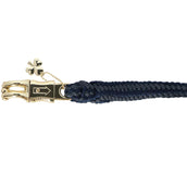 Bucas Corda per cavezza Show-Line Comfort con Gancio di Panico Blu marino/Grigio