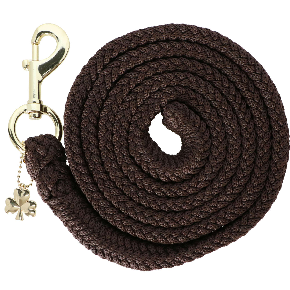 Bucas Corda per cavezza Comfort con Moschettone Marrone/Marrone