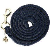 Bucas Corda per cavezza Show-Line con Moschettone Blu marino/Grigio