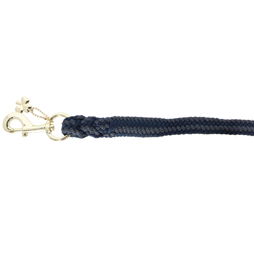 Bucas Corda per cavezza Show-Line con Moschettone Blu marino/Grigio