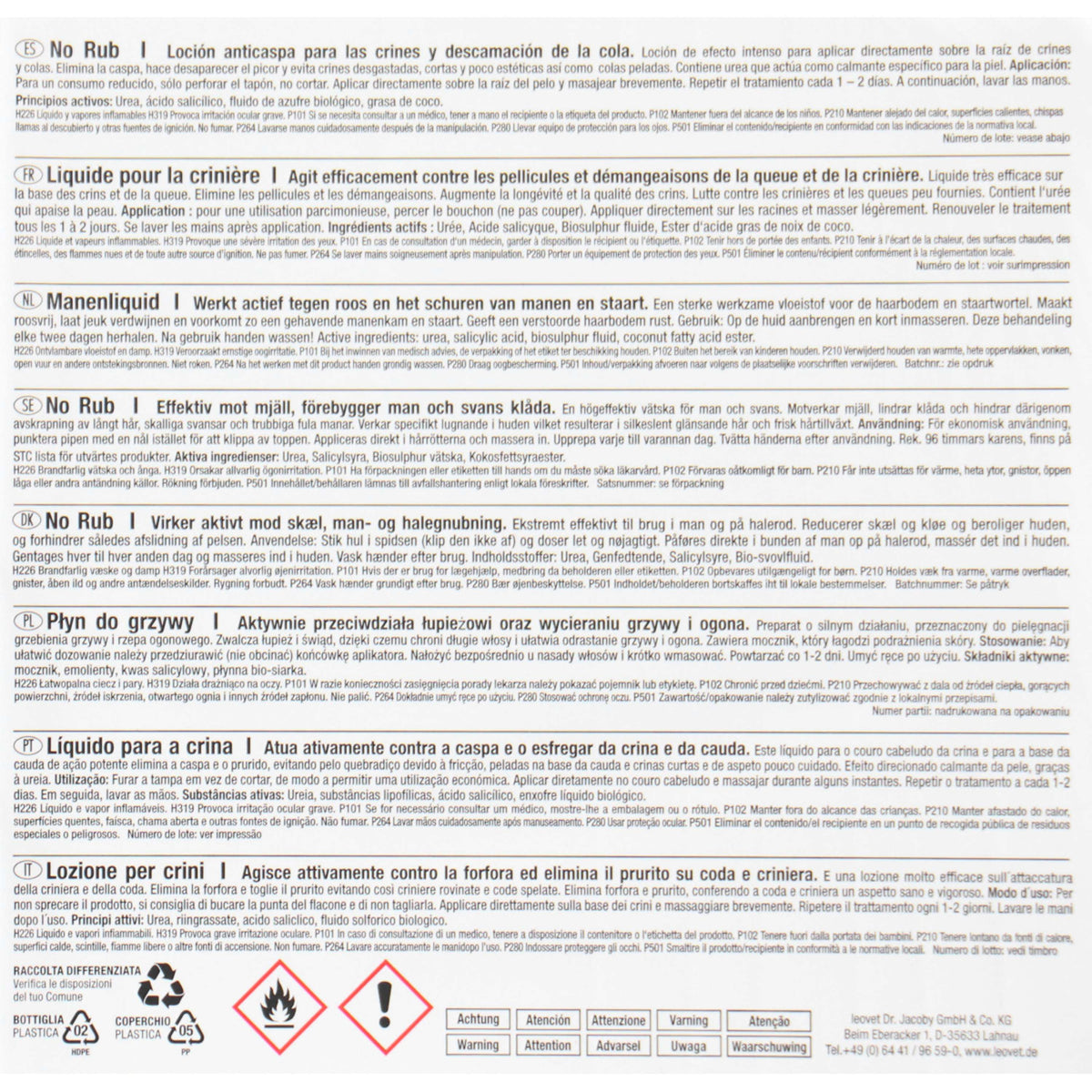 Leovet Liquido per Criniere