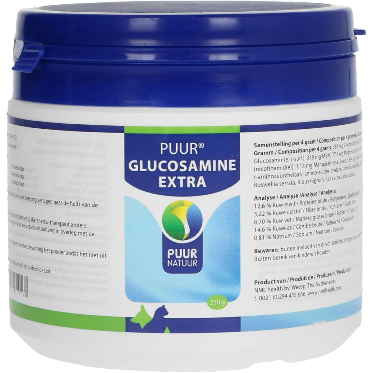 Puur Natuur Glucosamina Extra / Completa Cane e gatto