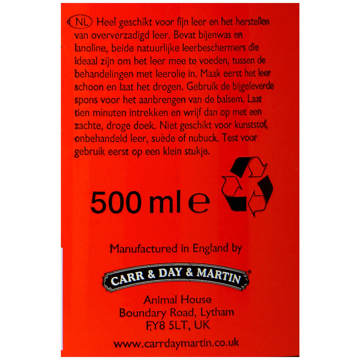 Carr & Day & Martin Balsamo per Pelle Belvoir Conditioner