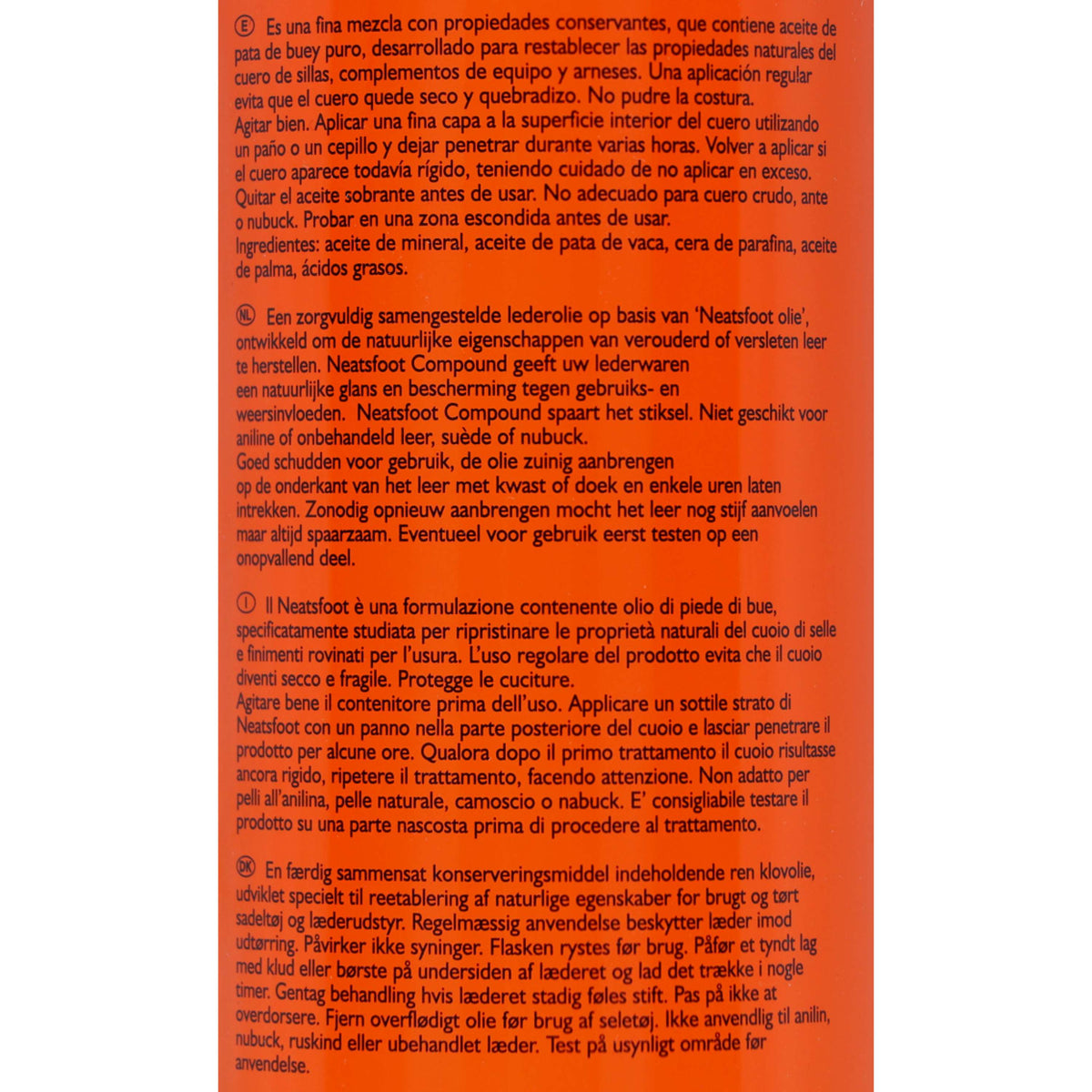 Carr & Day & Martin Olio per Cuoio V&P Neatsfood Compound